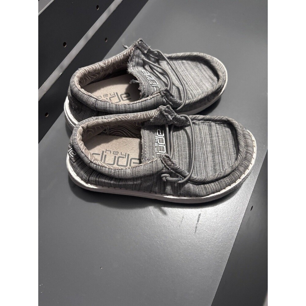Boy's Youth, Hey Dude, Gray Synthetic, Comfort Shoes, Size, 9